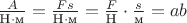 $\frac A{\text Н\cdot\text м} = \frac{Fs}{\text Н\cdot\text м} = \frac F{\text Н}\cdot\frac s{\text м} = ab$