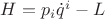 $H=p_{i}\dot{q}^{i}-L$