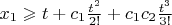 $x_1 \geqslant t + c_1\frac {t^2}{2!} + c_1c_2\frac {t^3}{3!}$