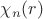 $\chi_n(r)$