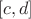 $$\left[ c,d \right]$$