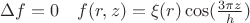 $\Delta f=0\ \ \ f(r,z)=\xi(r)\cos(\frac{3\pi z}{h})$