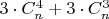 $3\cdot C_n^4+3\cdot C_{n}^3$