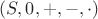 $(S,0,+,-,\cdot)$
