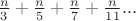 ${n\over 3}+{n\over 5}+{n\over 7}+{n\over 11}...$