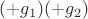 $(+g_1)(+g_2)$