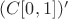 $(C[0,1])'$