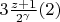 $3\frac{z+1}{2^{\gamma}}	(2)$