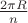 $\frac{2\pi R}{n}$