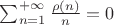 $\sum_{n=1}^{+\infty}\frac{\rho(n)}{n} = 0$