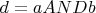 $d=a AND b$