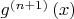 ${{g}^{\left( n+1 \right)}}\left( x \right)$