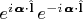 $e^{i\,\pmb{\alpha}\cdot \hat{\mathbf{l}}}\,e^{-i\,\pmb{\alpha}\cdot \hat{\mathbf{l}}}$