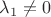 $\lambda_1\neq0$ $\lambda_1\neq0$