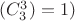 $(C_3^3)=1)$ $(C_3^3)=1)$