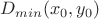 $D_{min}(x_0,y_0)$