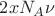 $2xN_A\nu$