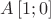 $A\left[ {1;0} \right]$
