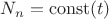 $N_n = \operatorname{const} (t)$ $N_n = \operatorname{const} (t)$
