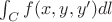 \int_C f(x,y,y') dl