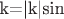 k=|k|sin