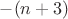 $ -(n+3) $