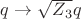 $q \to \sqrt{Z_{3}}q$