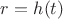 $r=h(t)$