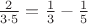 $\frac{2}{3\cdot5} = \frac{1}{3} - \frac{1}{5}$