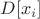 $D[x_i]$