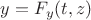 $y=F_y(t,z)$
