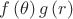 $\[f\left( \theta  \right)g\left( r \right)\]$