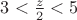 $3<\frac{z}{2}<5$