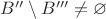 $B'' \setminus B''' \ne \varnothing $