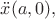 $\ddot x(a,0),$