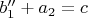 $b_1''+a_2=c$