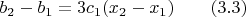 $b_2-b_1=3c_1(x_2-x_1)\qquad\eqno(3.3)$