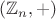 $(\mathbb Z_n, +)$