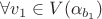 $\forall v_1 \in V(\alpha_{b_1})$ $\forall v_1 \in V(\alpha_{b_1})$