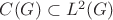 $C(G)\subset L^2(G)$ $C(G)\subset L^2(G)$
