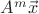 $A^m \vec{x}$