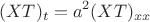 $$
(XT)_{t}=a^{2}(XT)_{xx}$$
