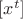 $[x^t]$