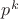 $p^k $