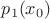 $p_1(x_0)$