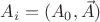 $A_i=(A_0,\vec{A})$