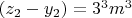 $(z_2-y_2)=3^3m^3$