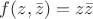 $f(z,\bar{z})=z\bar{z}$