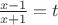 $\frac{x-1}{x+1}=t$