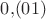 $0{,}(01)$